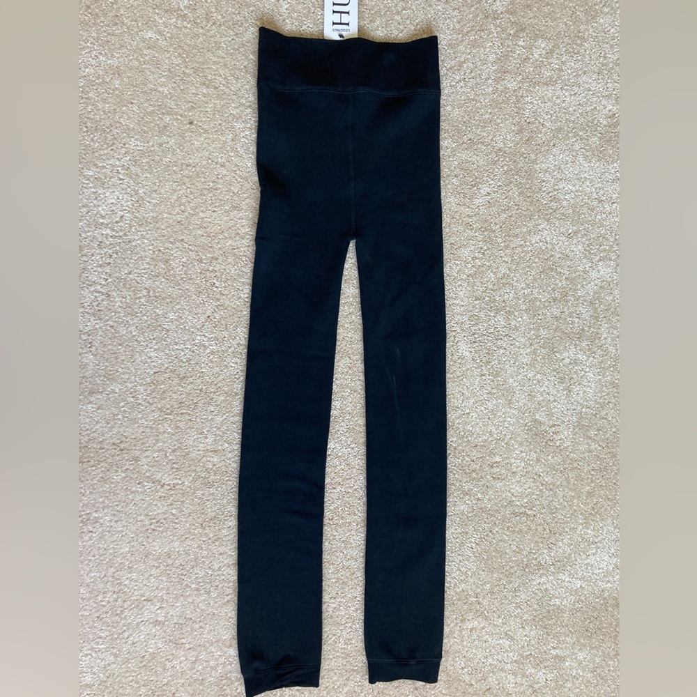 Hue Black Faux Fur Lined Leggings Small / Medium New with Tags